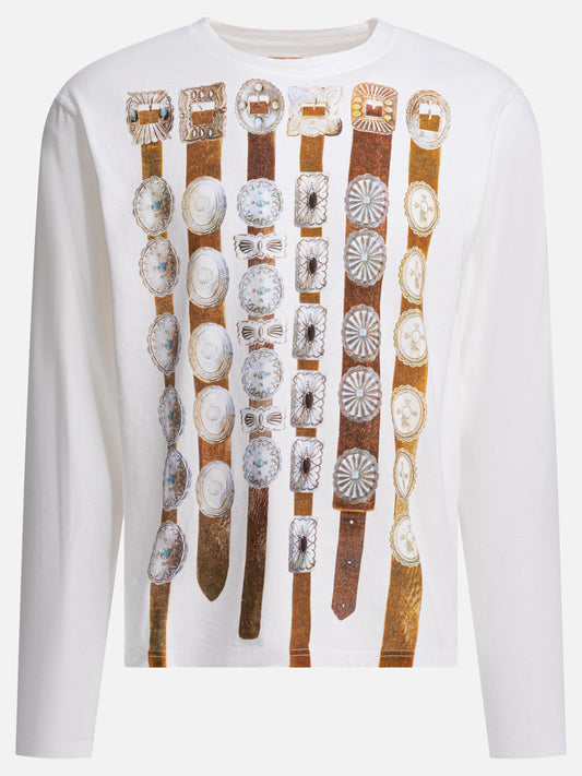 Crewneck t-shirts Graphics  White - KAPITAL Men | PLP | VIETTI Online Store 
