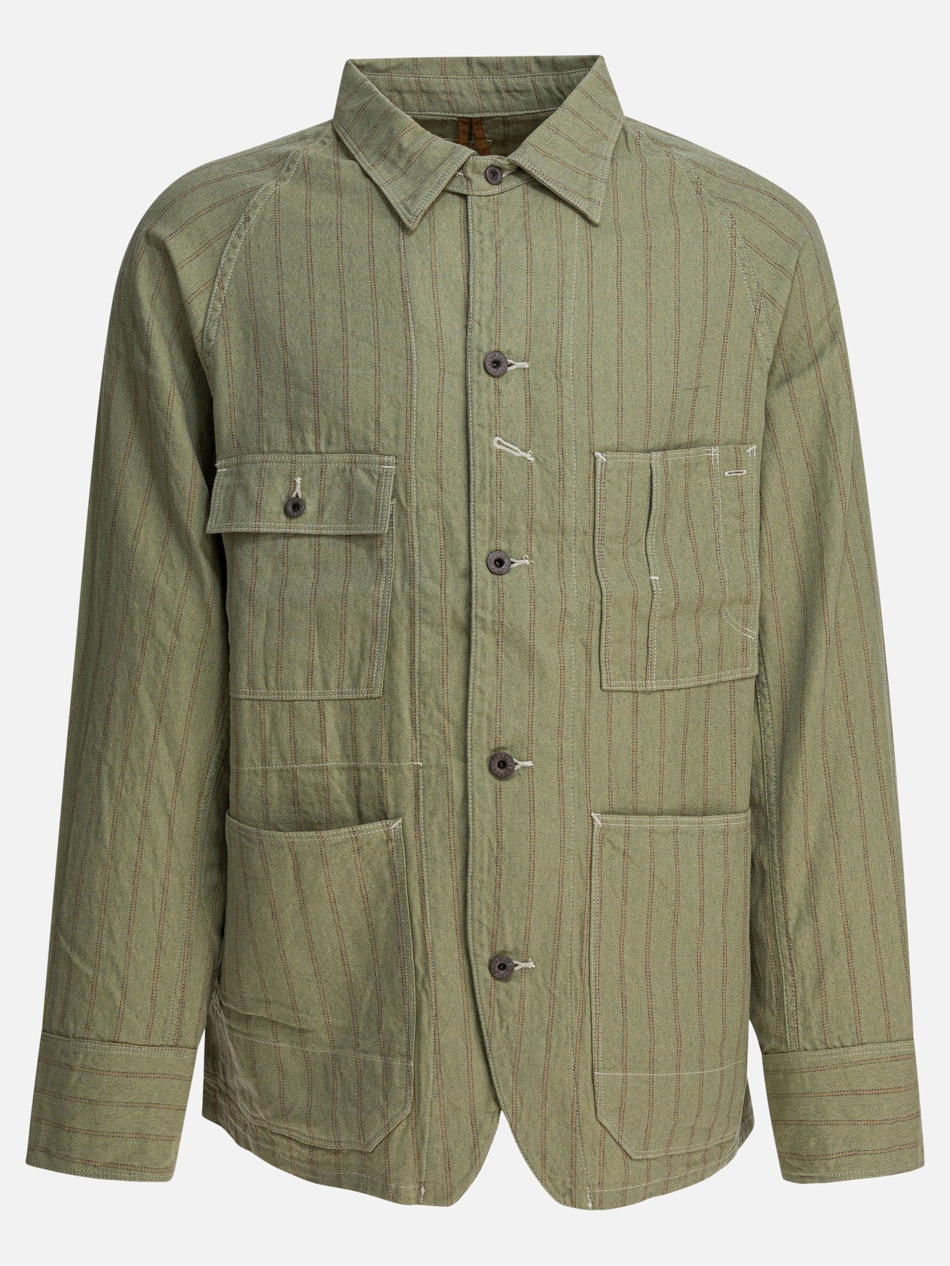 Overshirt jackets Striped  Green - KAPITAL Men | PDP | VIETTI Online Store | thumbnail