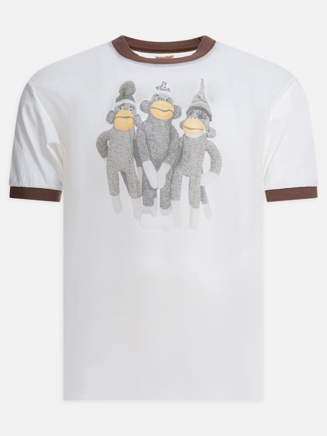 Crewneck t-shirts Print  White - KAPITAL Men | PDP | VIETTI Online Store | thumbnail