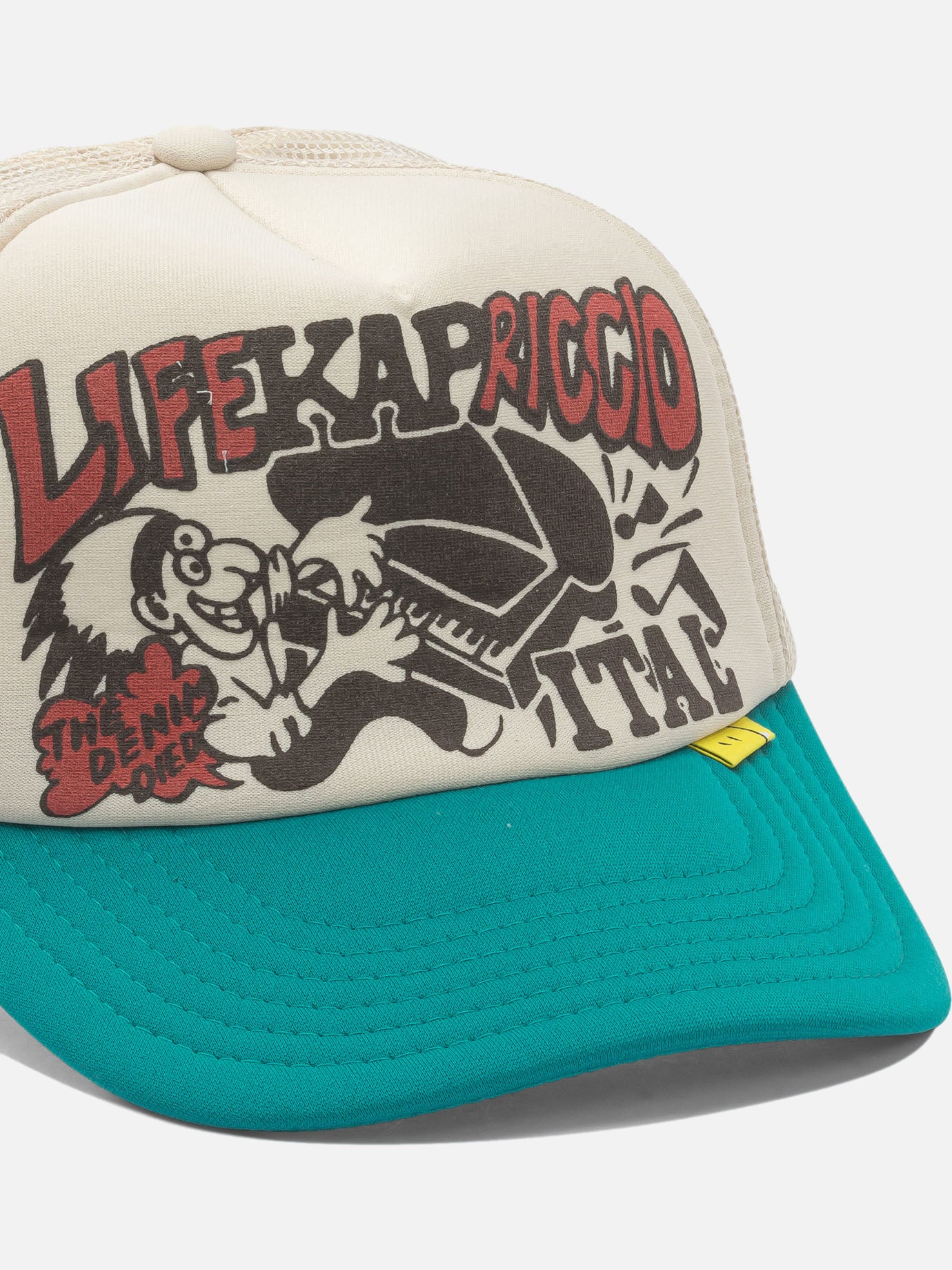Trucker caps 100% polyester  White - KAPITAL Men | PDP | VIETTI Online Store | thumbnail_4