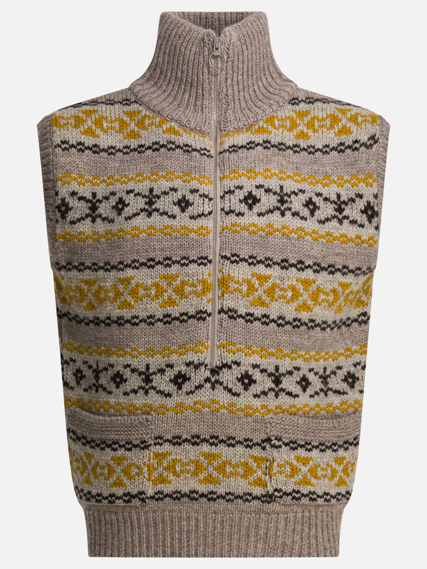 Vests Textured knit  Yellow - KAPITAL Men | PDP | VIETTI Online Store | Zoom-Modal
