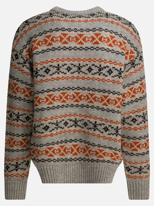 Crewneck sweaters Textured knit  Grey - KAPITAL Men | PLP | VIETTI Online Store | 2
