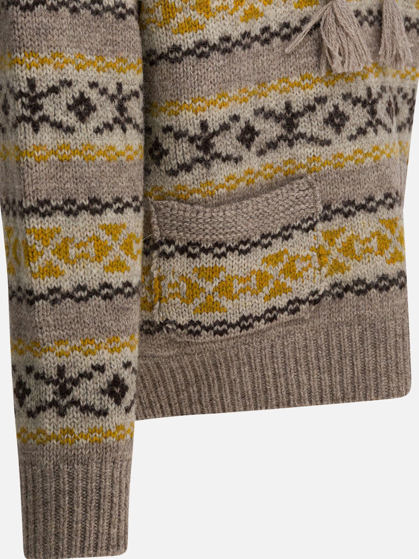 Hooded sweaters Textured knit  Yellow - KAPITAL Men | PDP | VIETTI Online Store | Zoom-Modal_4
