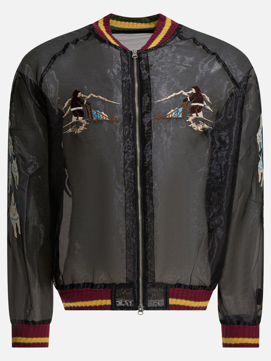 Bomber jackets Embroidered  Black - KAPITAL Men | PLP | VIETTI Online Store 
