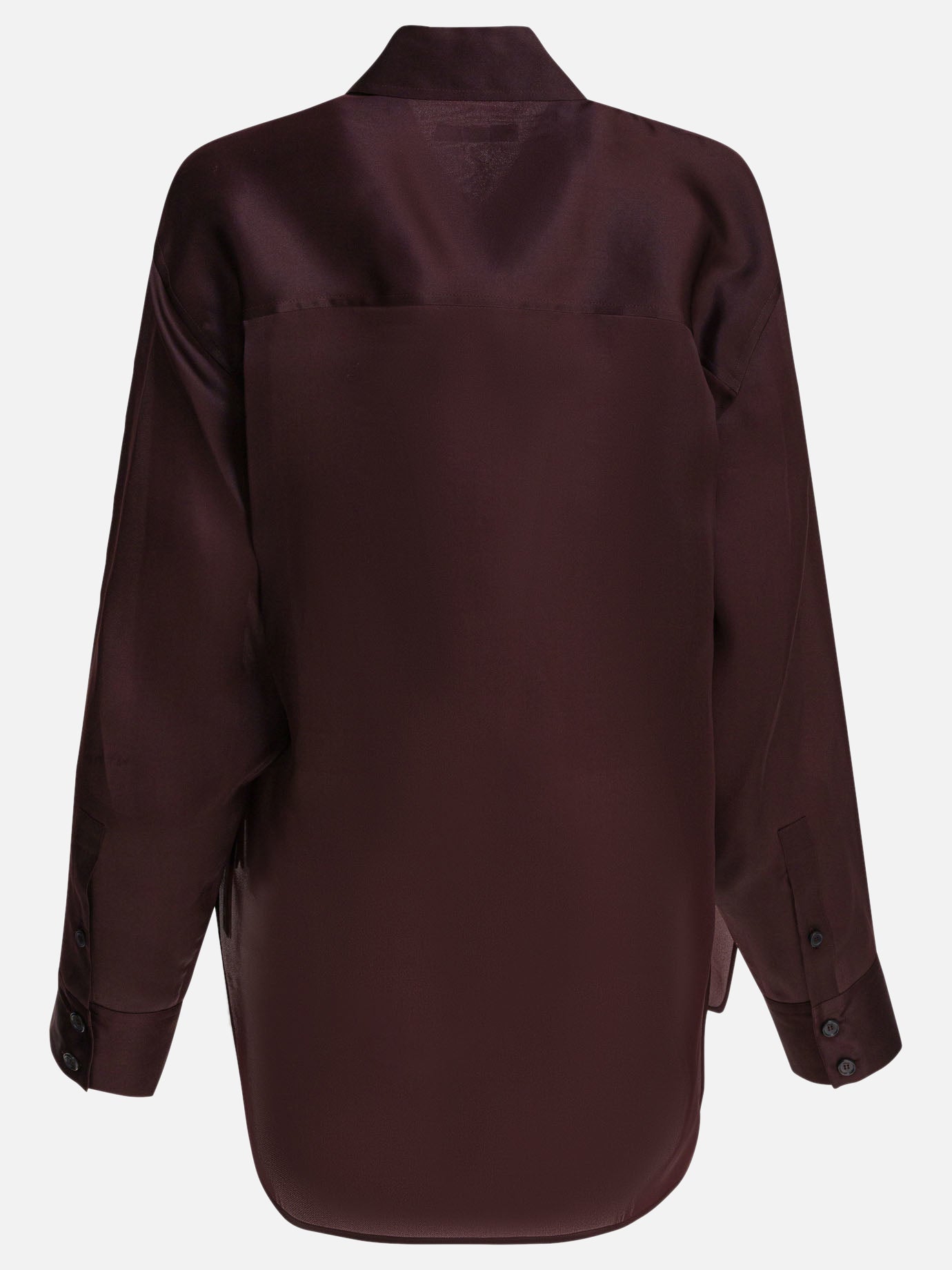 Casual shirts Solid colour  Bordeaux - Khaite Women | PDP | VIETTI Online Store | thumbnail_2