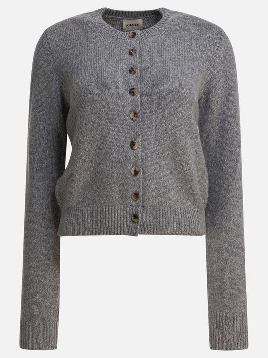 Cardigans Solid colour  Grey - Khaite Women | PLP | VIETTI Online Store 
