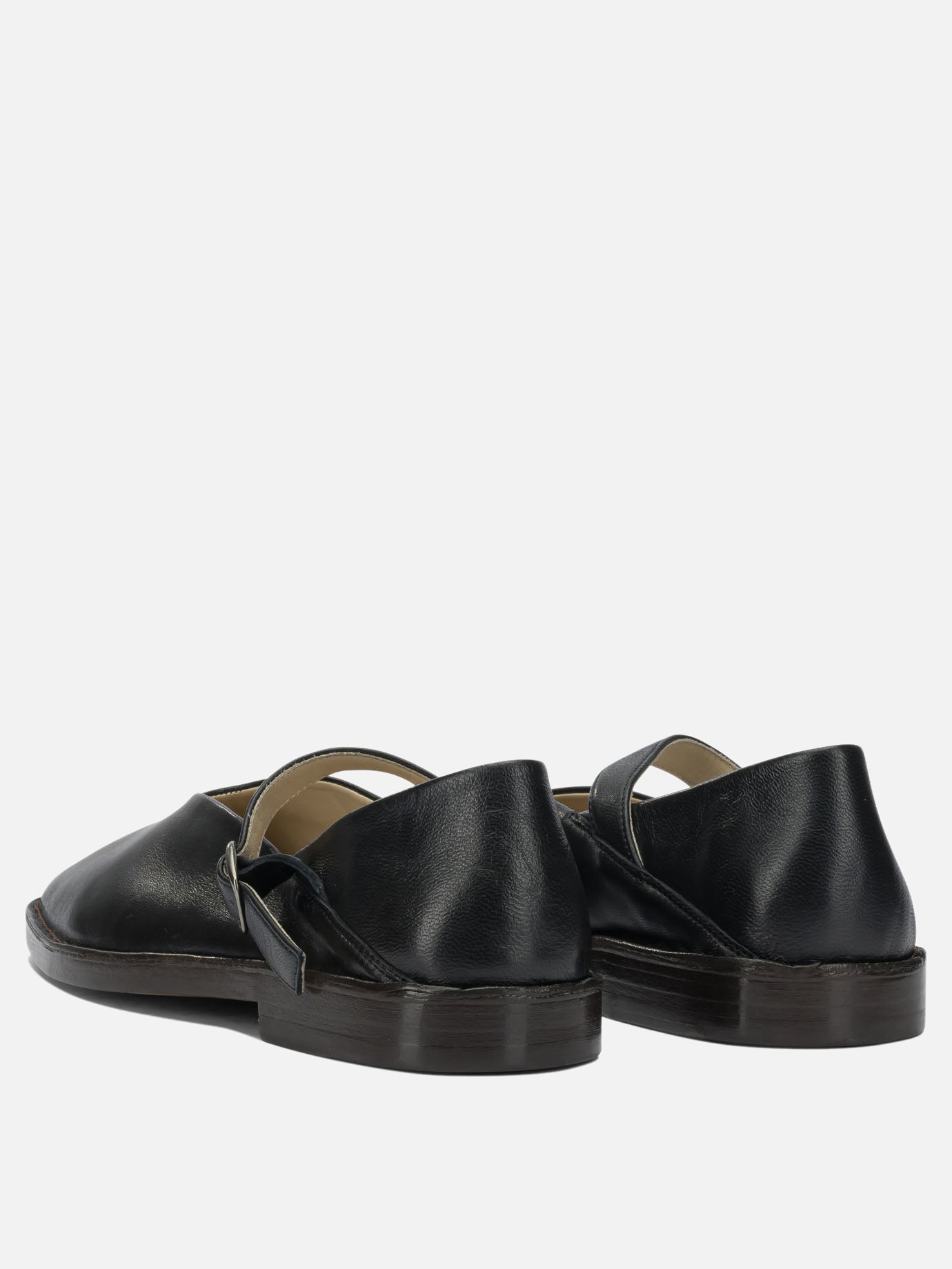 Mary Jane ballet flats 100% calf leather  Black - Lemaire Women | PDP | VIETTI Online Store | Zoom-Modal_4
