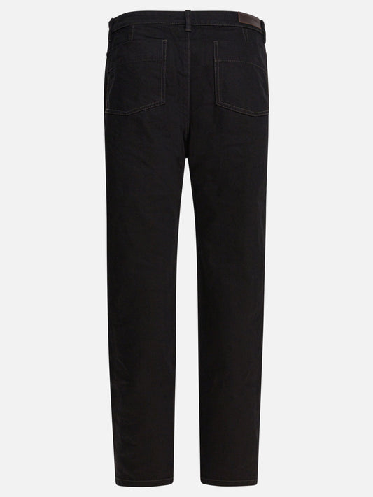 Straight-leg jeans Solid colour  Black - Lemaire Women | PDP | VIETTI Online Store | 2
