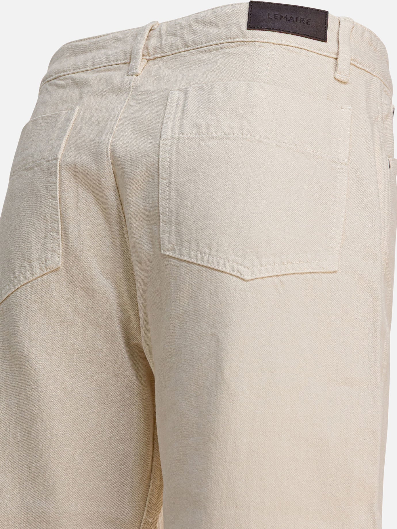 Straight-leg jeans Solid colour  Beige - Lemaire Women | PDP | VIETTI Online Store | thumbnail_4