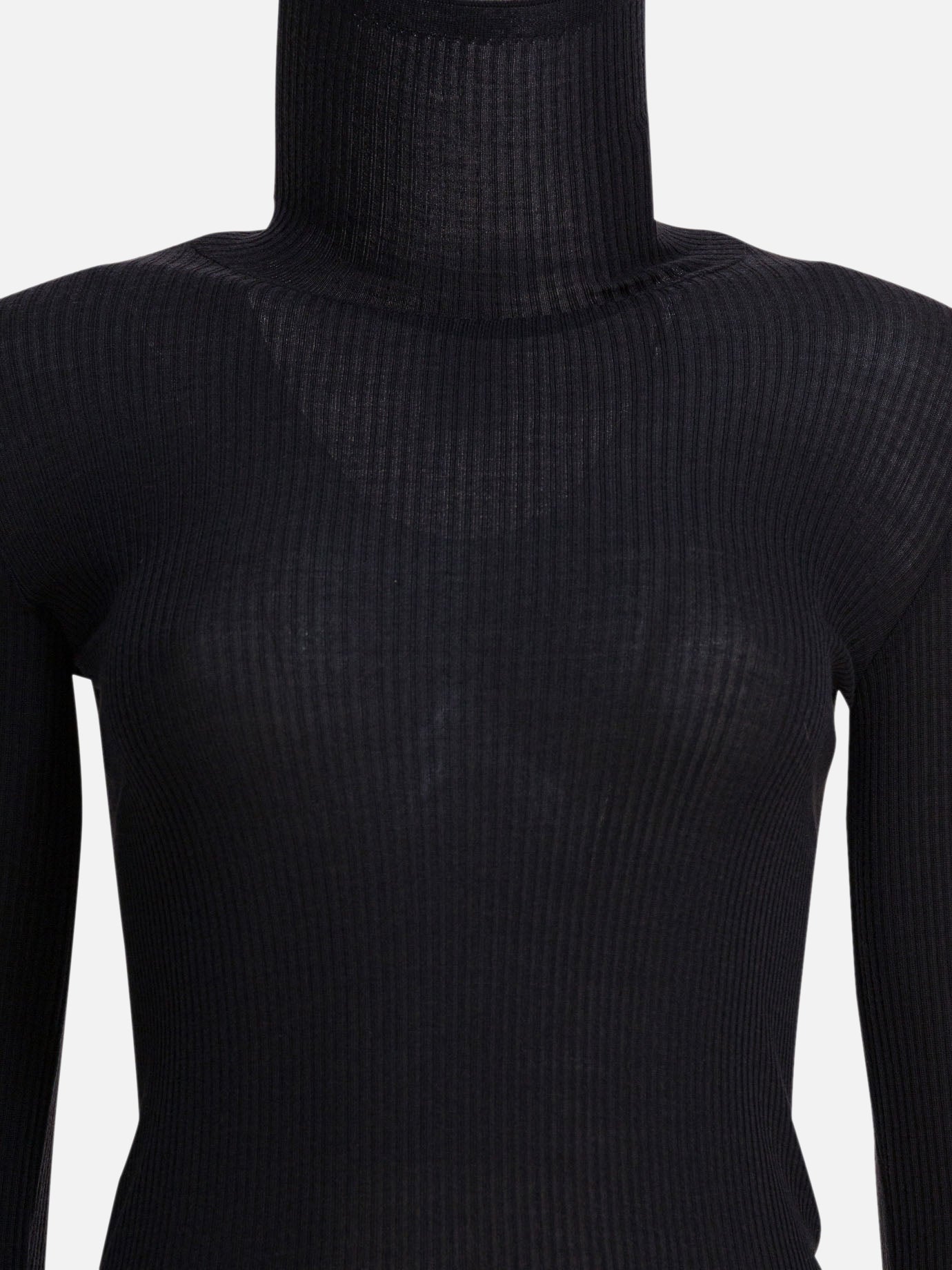 Turtleneck sweaters Solid colour  Black - Lemaire Women | PDP | VIETTI Online Store | thumbnail_3