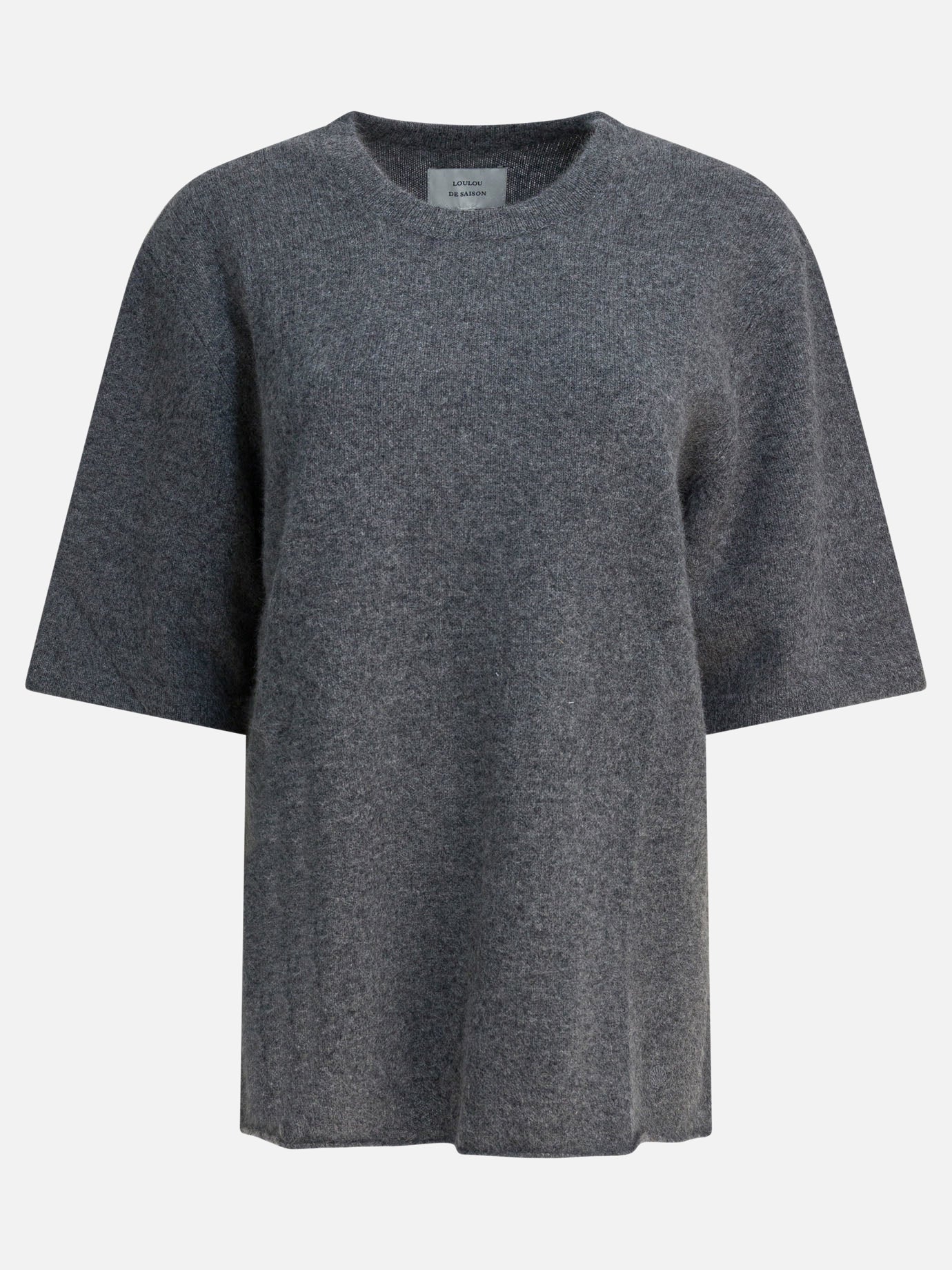 Crewneck sweaters Solid colour  Grey - LouLou De Saison Women | PDP | VIETTI Online Store | Zoom-Modal
