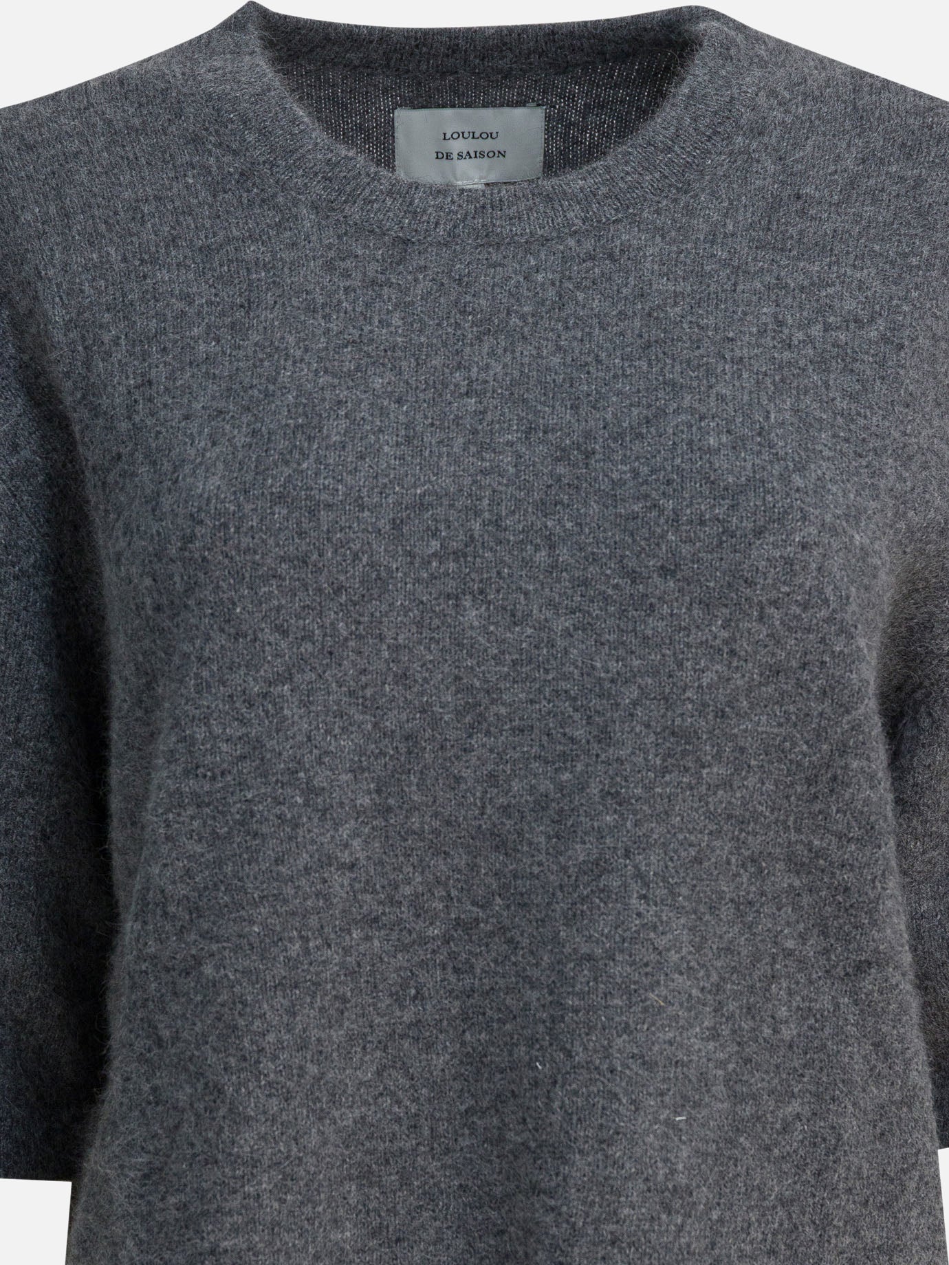 Crewneck sweaters Solid colour  Grey - LouLou De Saison Women | PDP | VIETTI Online Store | thumbnail_3
