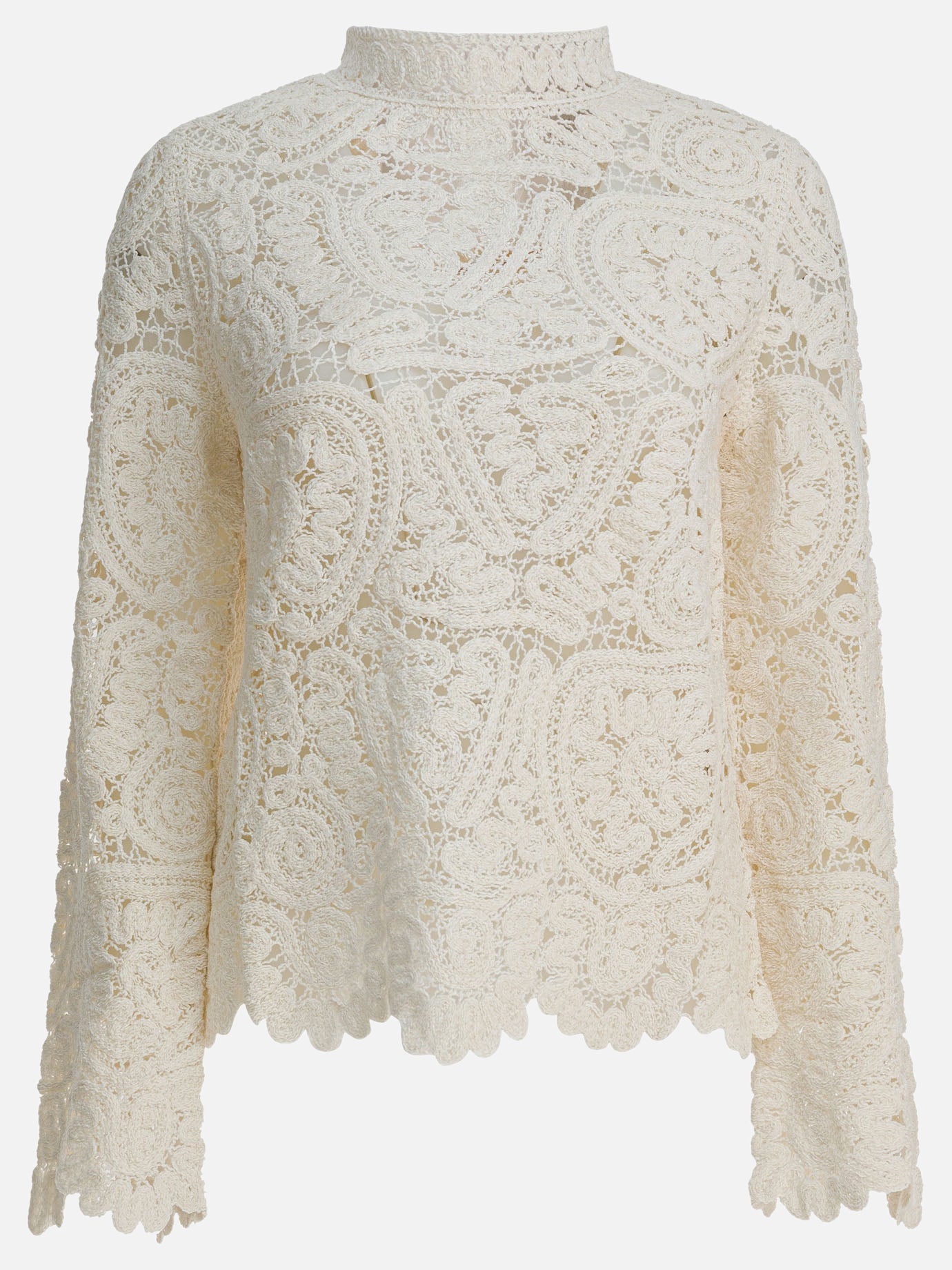 Crewneck sweaters Solid colour  White - LouLou De Saison Women | PDP | VIETTI Online Store | Zoom-Modal
