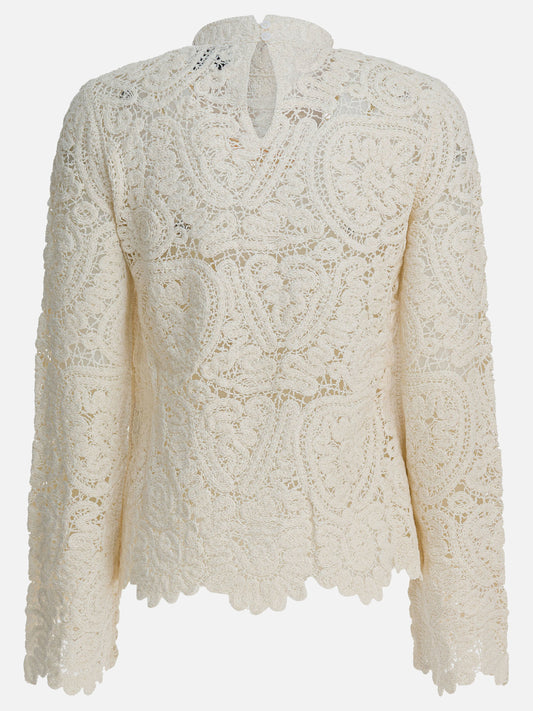 Crewneck sweaters Solid colour  White - LouLou De Saison Women | PDP | VIETTI Online Store | 2
