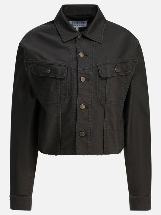 Denim jackets Denim  Black - Maison Margiela Women | PDP | VIETTI Online Store 
