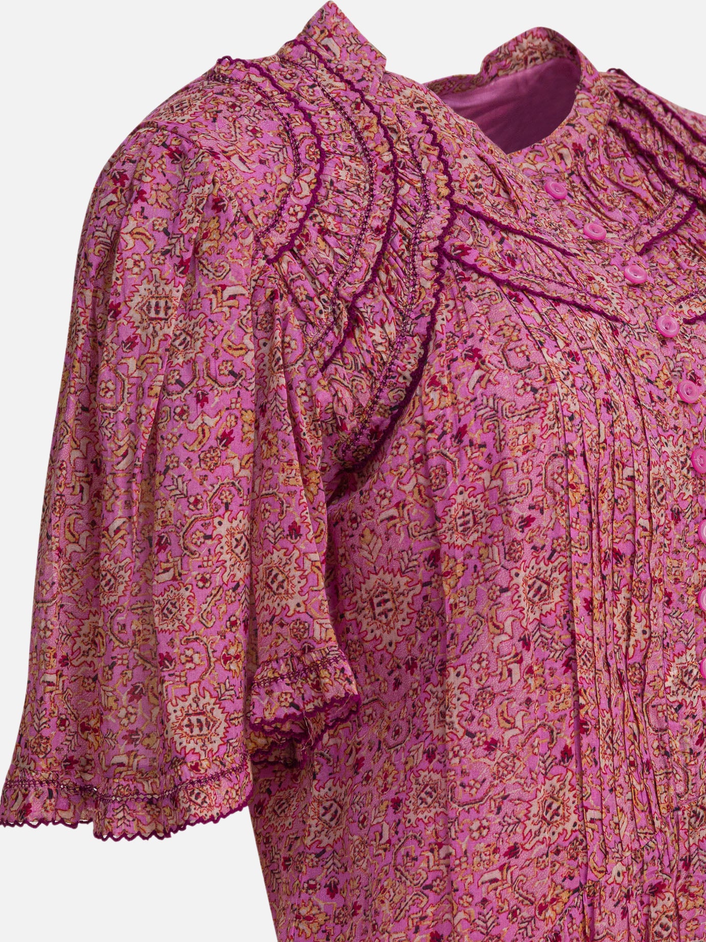 Mini dresses Floral  Pink - Marant Étoile Women | PDP | VIETTI Online Store | thumbnail_4