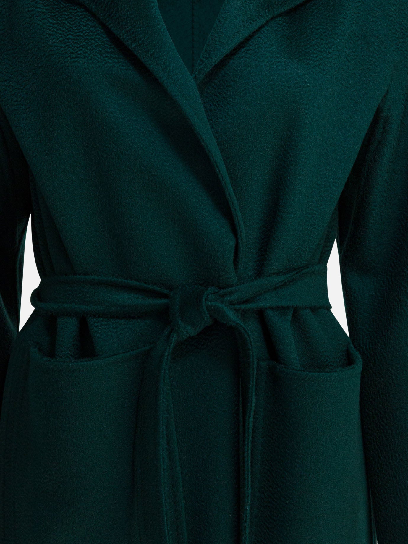 Long coats Solid colour  Green - Max Mara Women | PDP | VIETTI Online Store | thumbnail_3