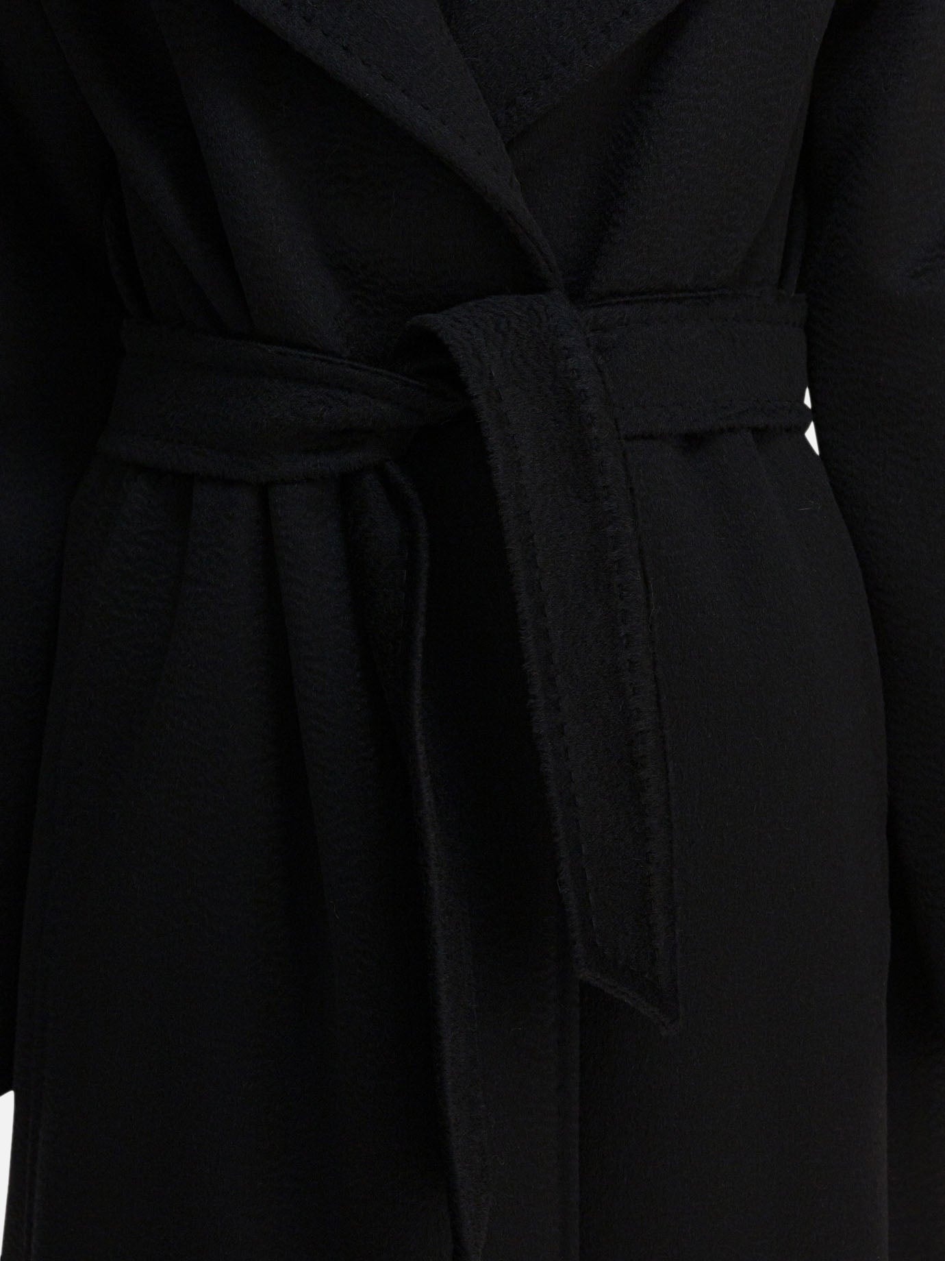 Long coats Solid colour  Black - Max Mara Women | PDP | VIETTI Online Store | thumbnail_3