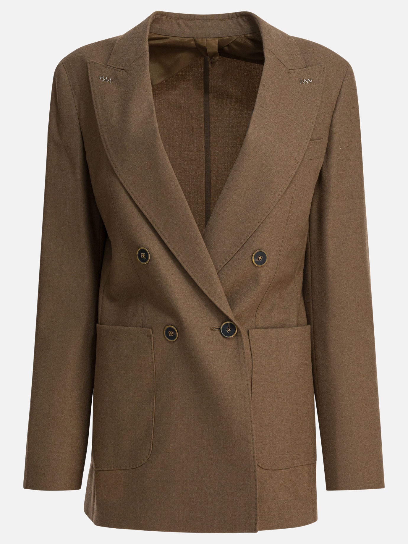 Blazers Solid colour  Brown - Max Mara Women | PDP | VIETTI Online Store | thumbnail
