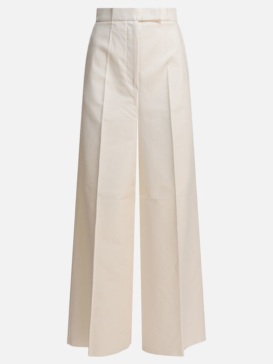 Leisure trousers Solid colour  White - Max Mara Women | PDP | VIETTI Online Store 

