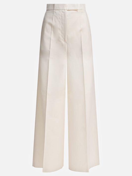 Leisure trousers Solid colour  White - Max Mara Women | PDP | VIETTI Online Store 

