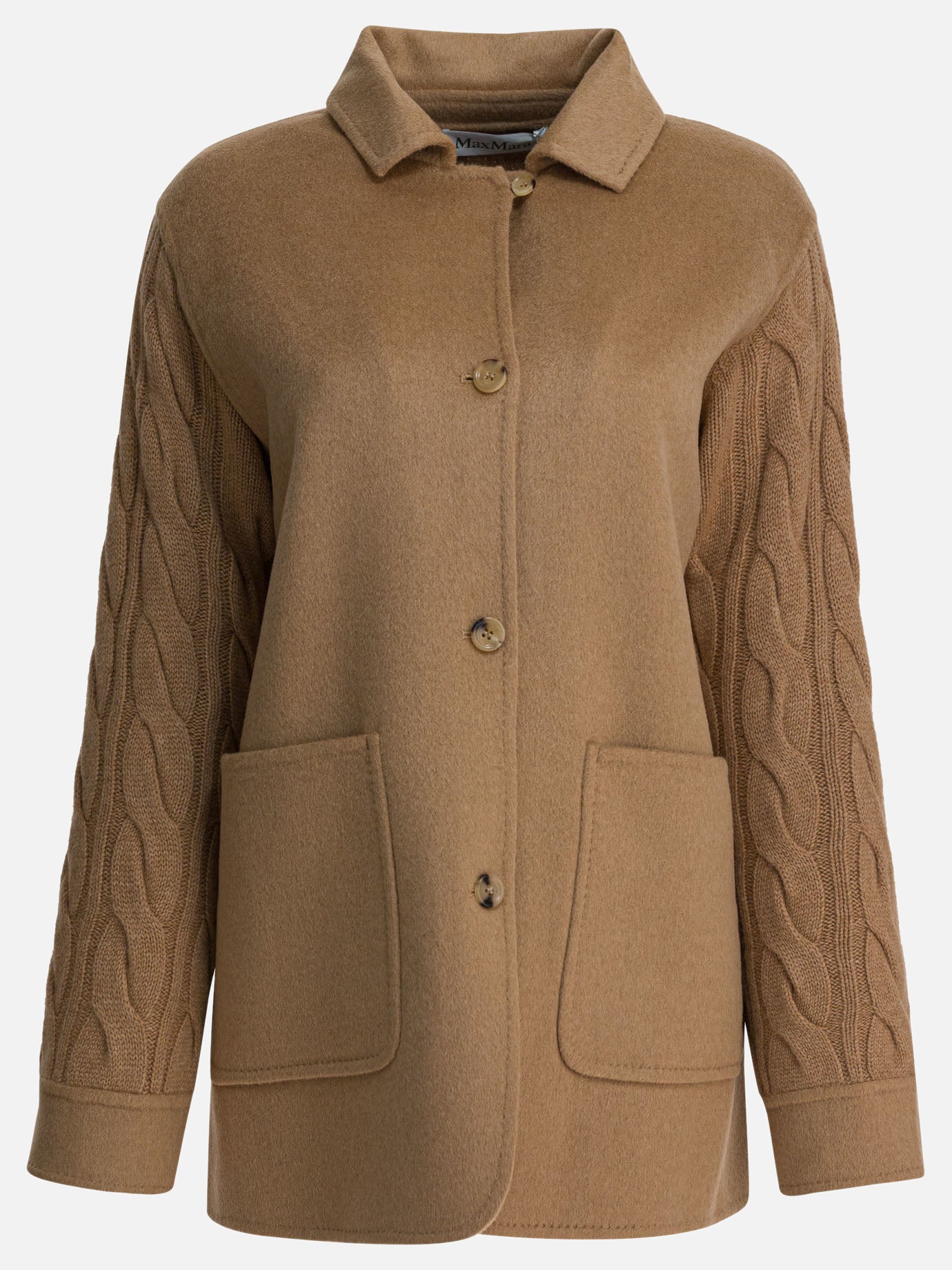 Short coats Solid colour  Brown - Max Mara Women | PDP | VIETTI Online Store | Zoom-Modal
