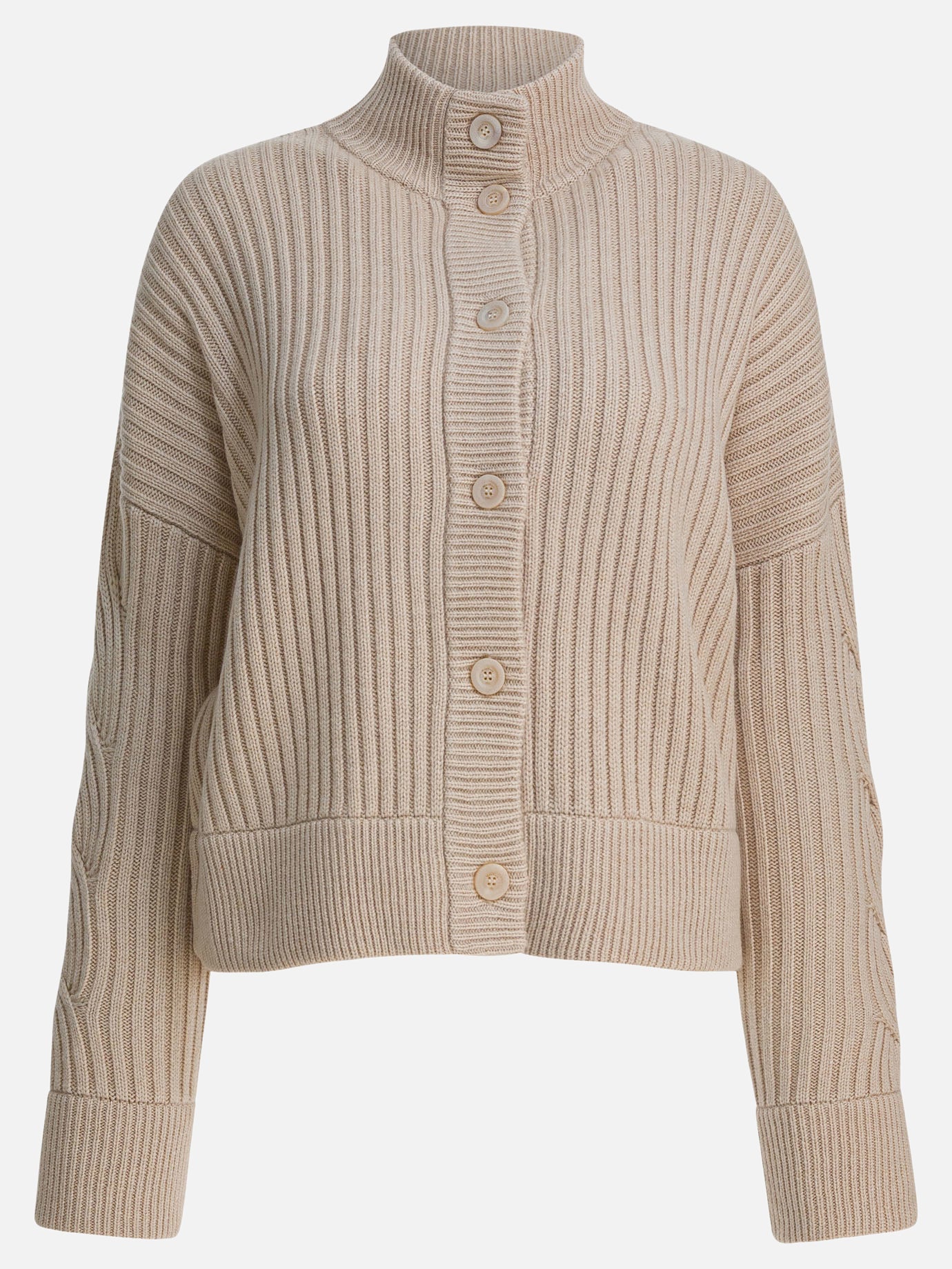Cardigans Solid colour  Beige - Max Mara Women | PDP | VIETTI Online Store | Zoom-Modal

