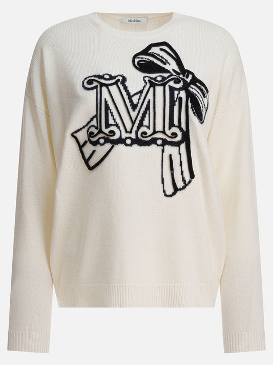 Crewneck sweaters Logo  White - Max Mara Women | PLP | VIETTI Online Store 
