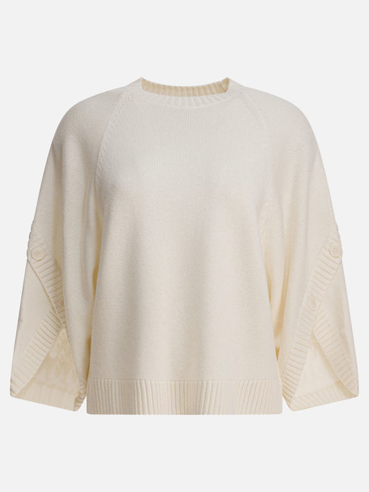 Crewneck sweaters Solid colour  White - Max Mara Women | PLP | VIETTI Online Store 
