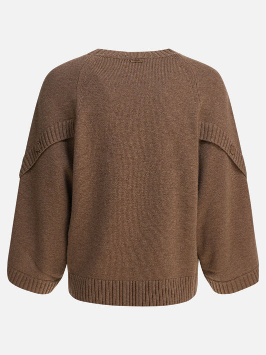 Crewneck sweaters Solid colour  Brown - Max Mara Women | PLP | VIETTI Online Store | 2
