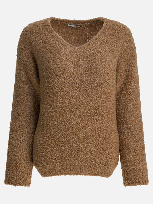 V neck sweaters Solid colour  Brown - Max Mara Women | PLP | VIETTI Online Store 
