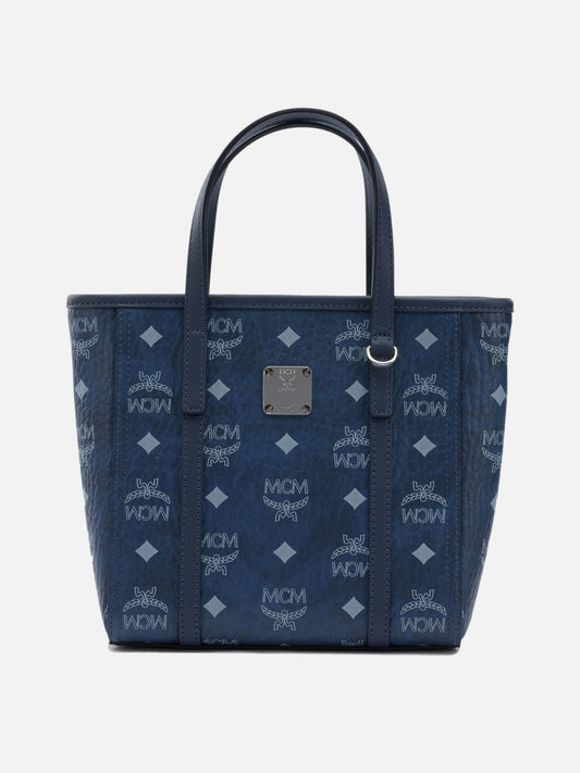 Mini bags 63% polyurethane 20% polyester 17% cotton  Blue - Mcm Women | PDP | VIETTI Online Store 
