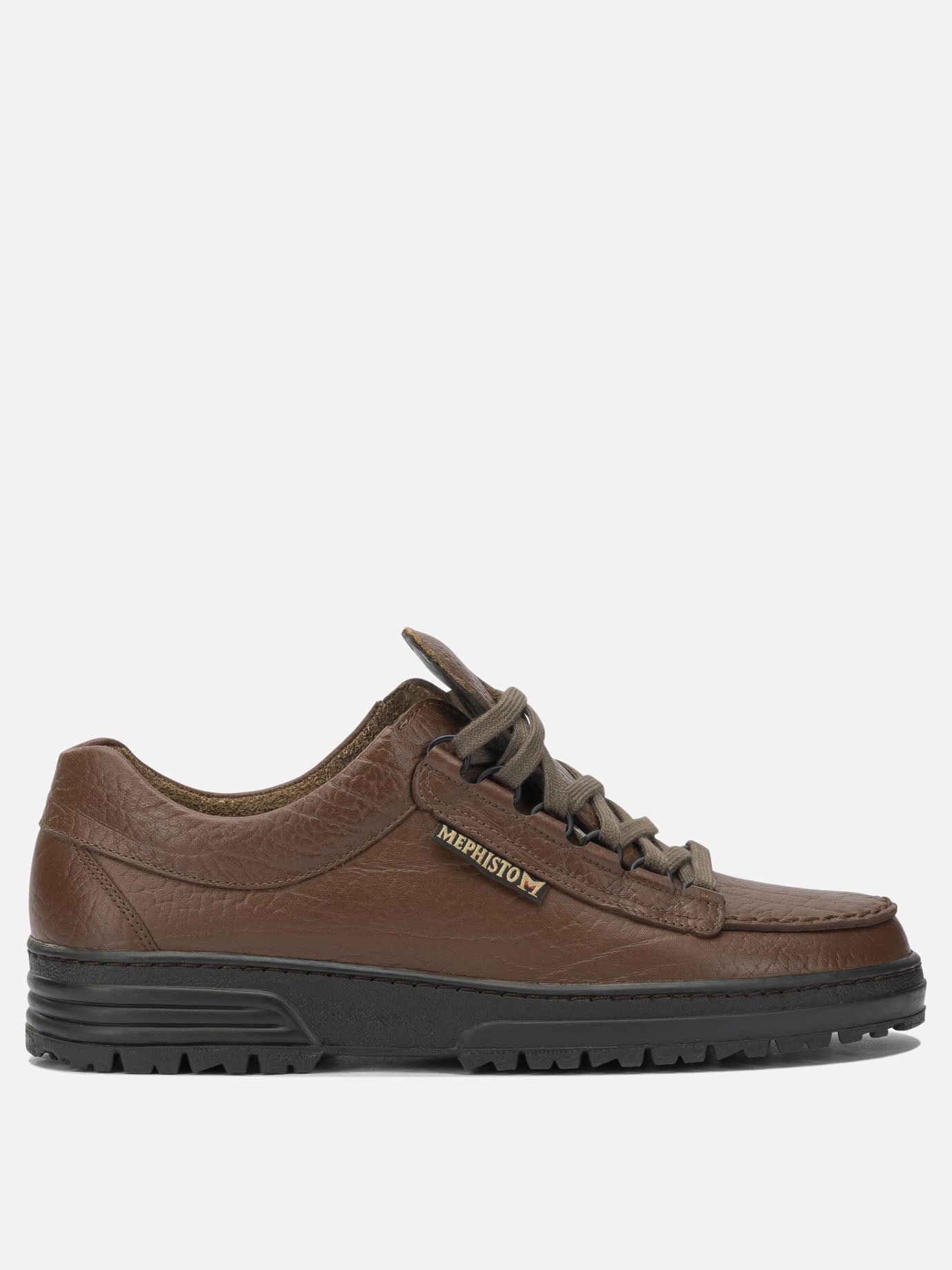 Low top sneakers 100% leather - 100% fabric - 100% rubber  Brown - Mephisto Men | PDP | VIETTI Online Store | thumbnail