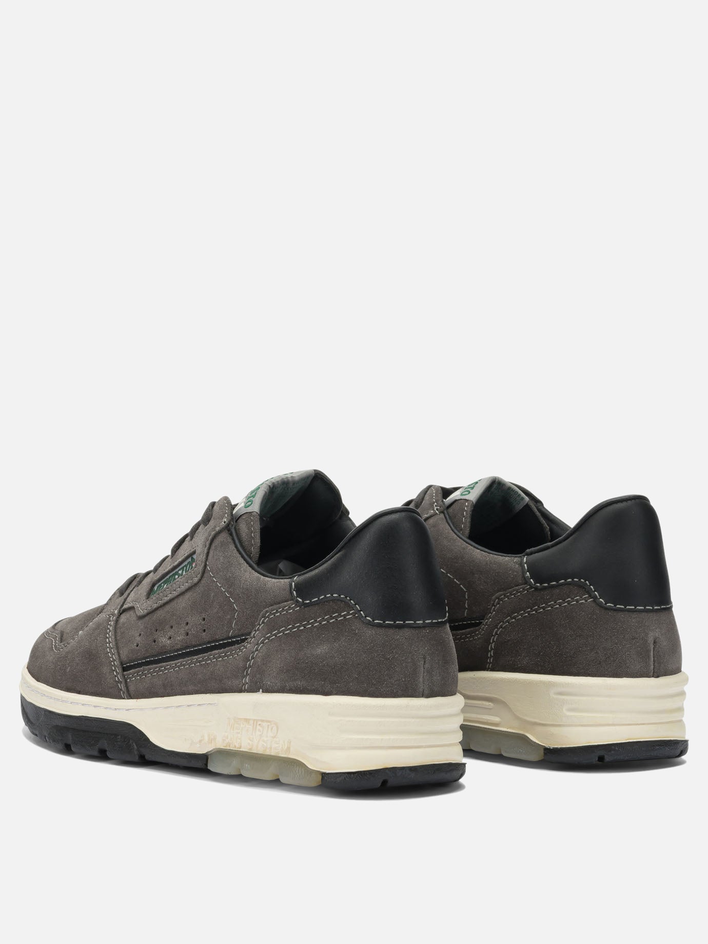 Low top sneakers 100% leather - 100% rubber  Grey - Mephisto Men | PDP | VIETTI Online Store | thumbnail_4