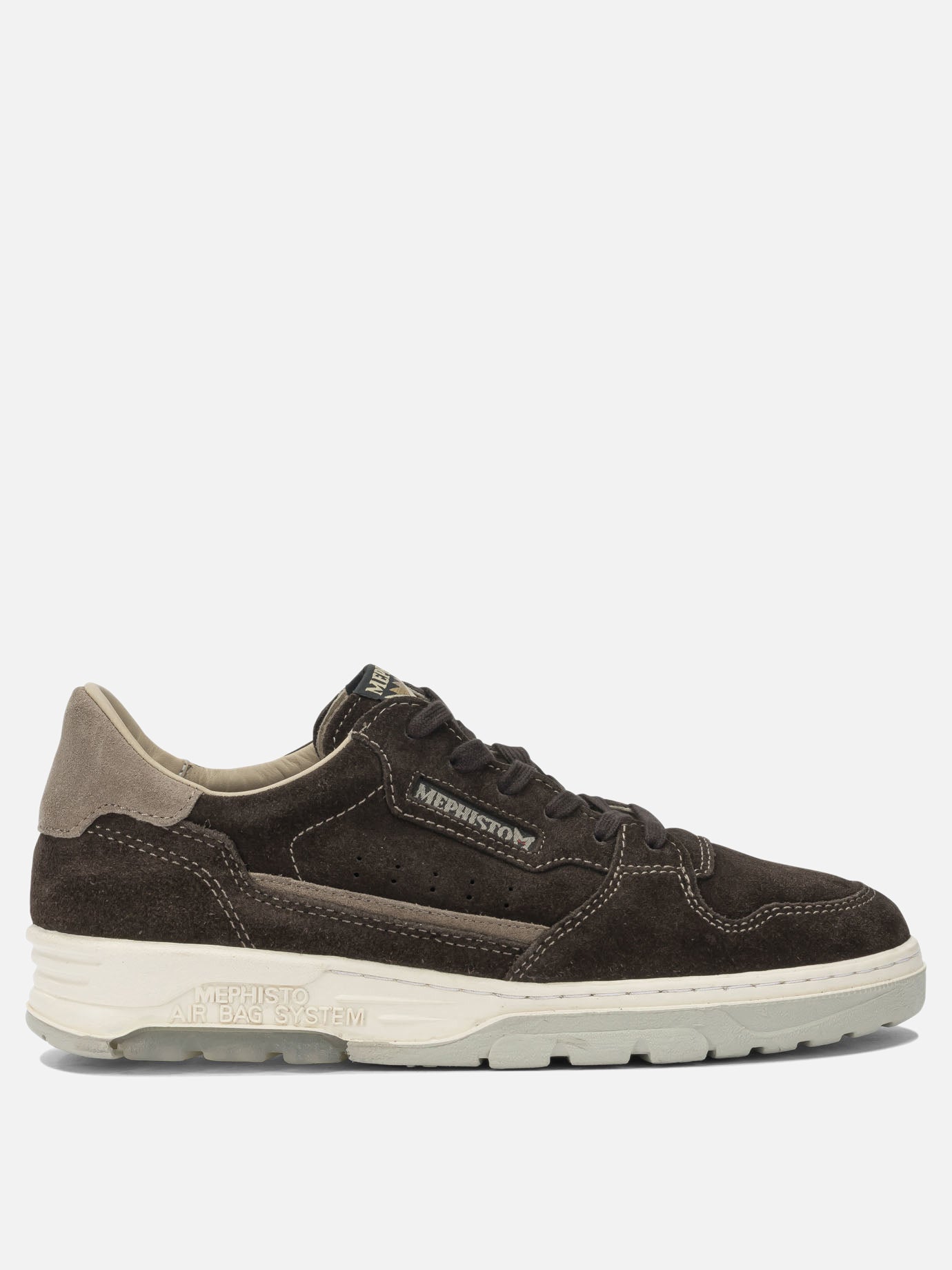 Low top sneakers 100% leather - 100% rubber  Brown - Mephisto Men | PDP | VIETTI Online Store | Zoom-Modal
