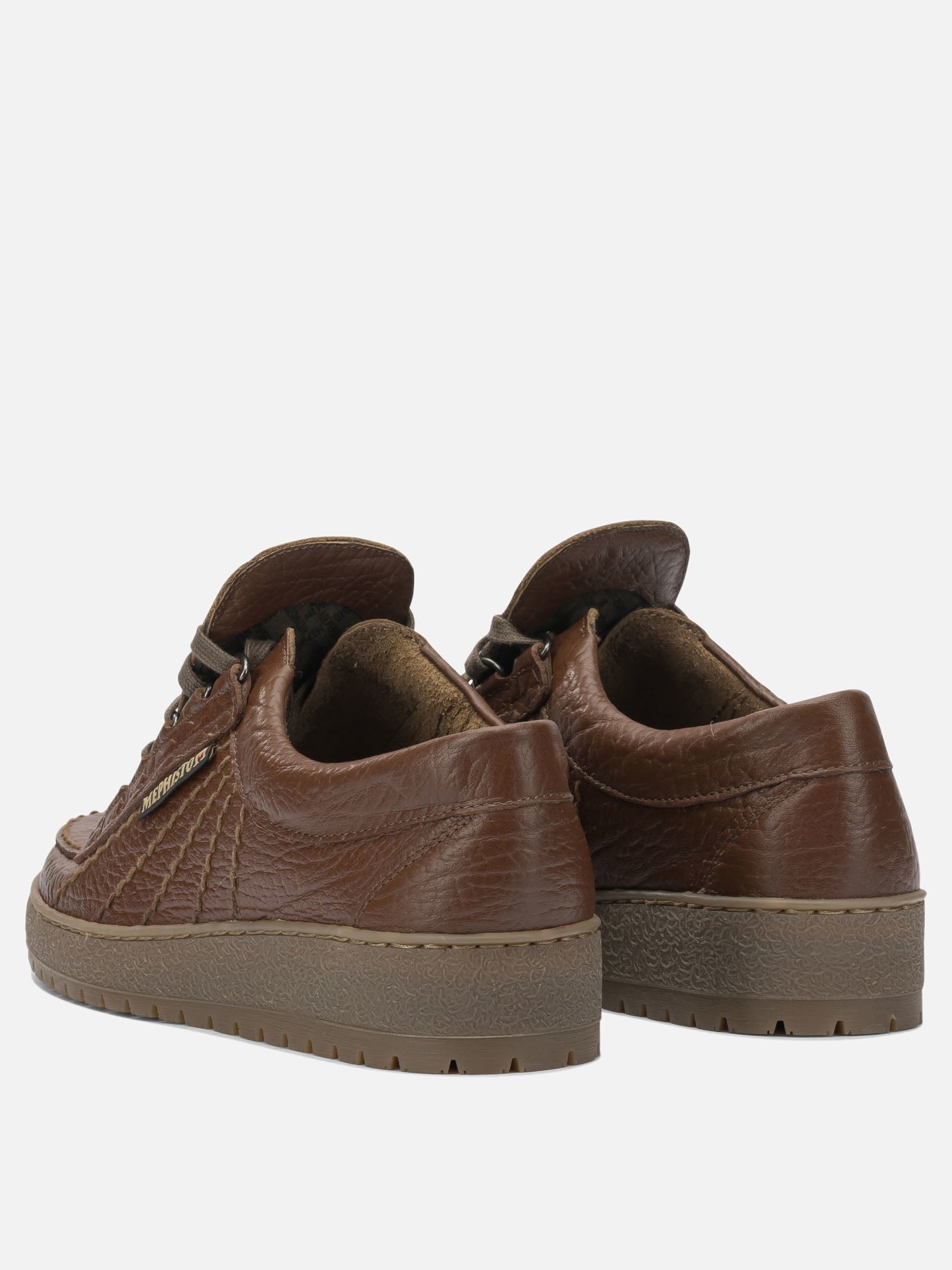 Low top sneakers 100% leather - 100% rubber  Brown - Mephisto Men | PDP | VIETTI Online Store | thumbnail_4