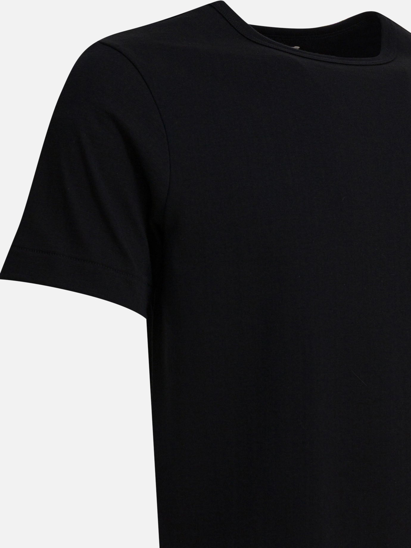 Crewneck t-shirts Solid colour  Black - Merz b. Schwanen Men | PDP | VIETTI Online Store | thumbnail_4