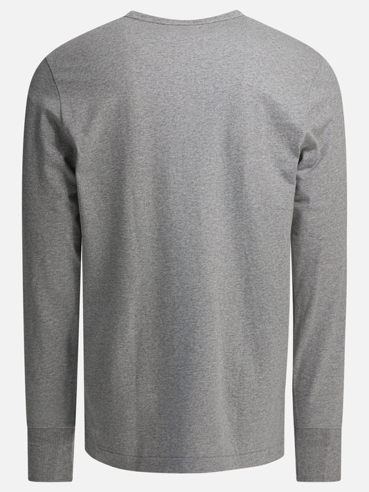 Henley t-shirts Solid colour  Grey - Merz b. Schwanen Men | PLP | VIETTI Online Store | 2

