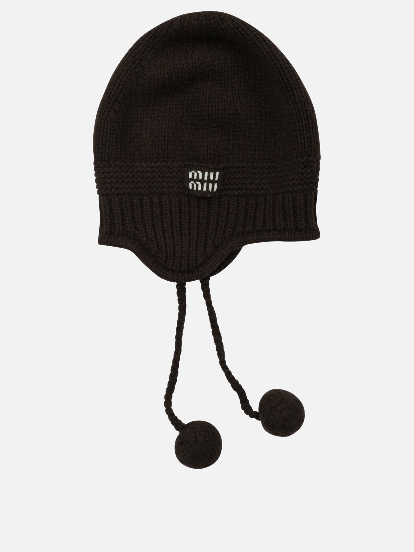 Beanies Logo  Brown - Miu Miu Women | PDP | VIETTI Online Store | thumbnail_2