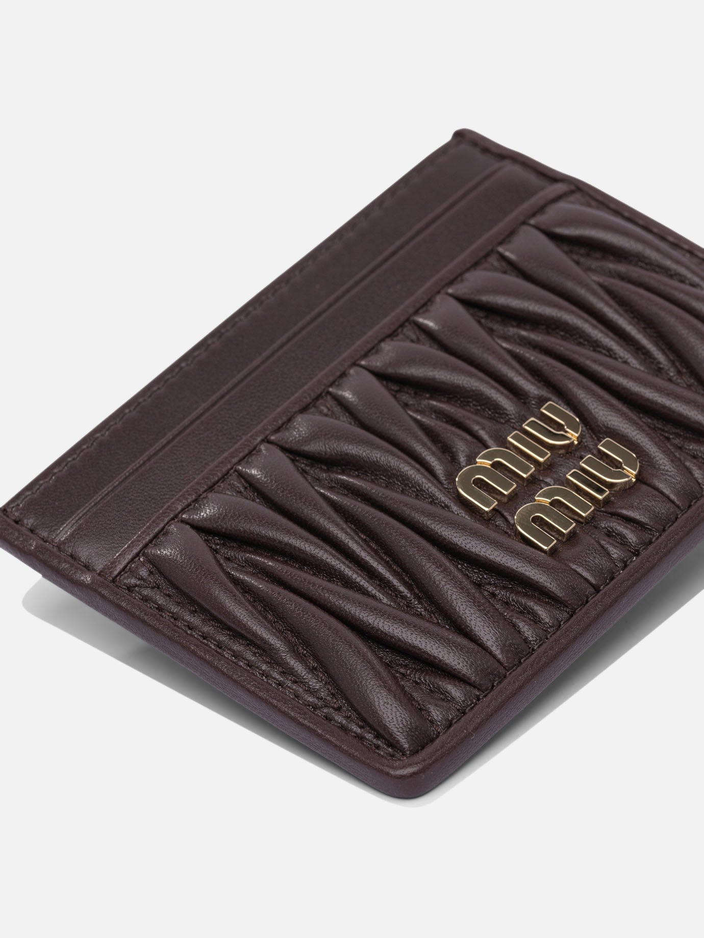 Card holders Logo  Brown - Miu Miu Women | PDP | VIETTI Online Store | thumbnail_4