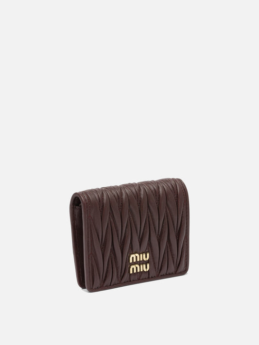 Miu Miu Nappa leather quilted wallet 17177352_UNI Bordeaux 2