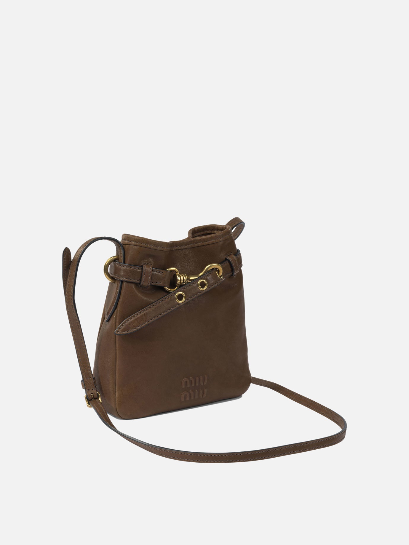 Pouch 100% lamb leather  Brown - Miu Miu Women | PDP | VIETTI Online Store | thumbnail_2