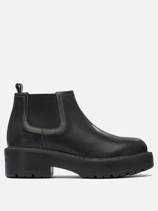 Chelsea boots 100% leather - 100% rubber  Black - Miu Miu Women | PDP | VIETTI Online Store 
