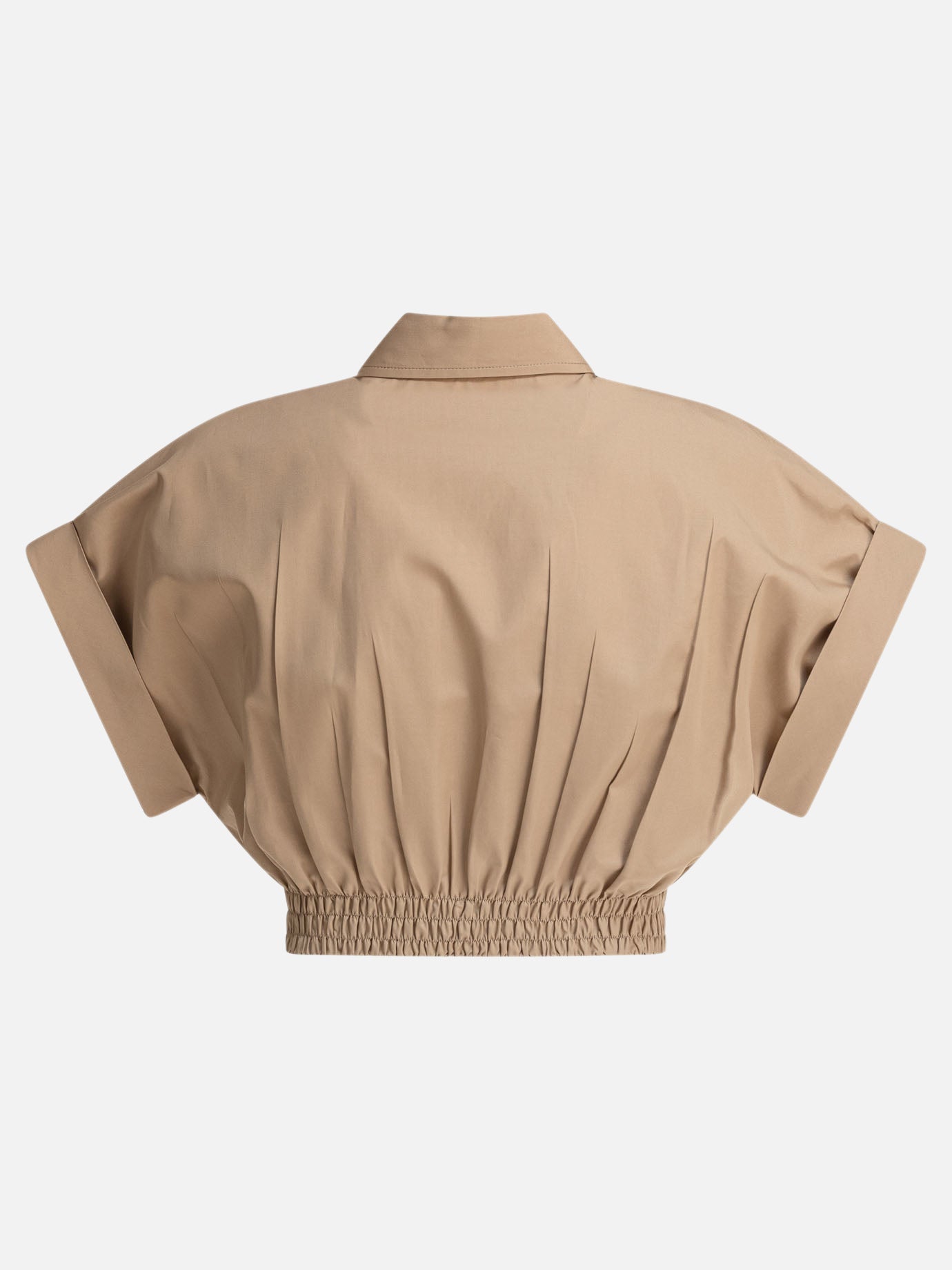 Crop tops Logo  Beige - Miu Miu Women | PDP | VIETTI Online Store | thumbnail_2