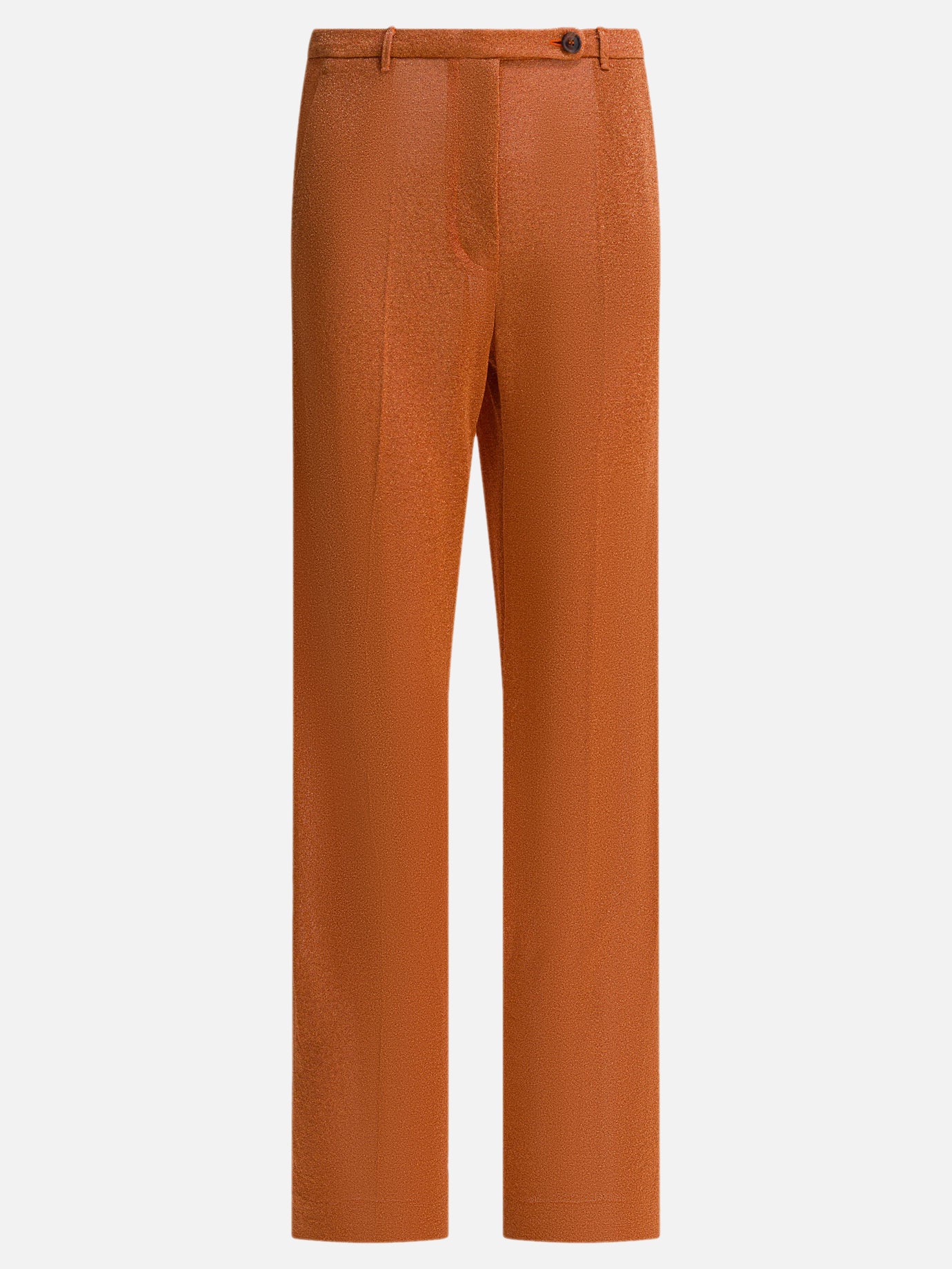 Leisure trousers Solid colour  Orange - Miu Miu Women | PDP | VIETTI Online Store | Zoom-Modal
