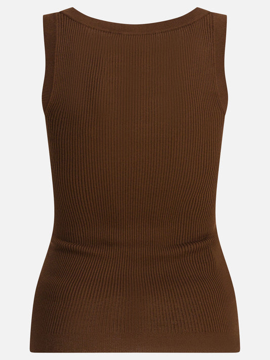 Tank tops Logo  Brown - Miu Miu Women | PDP | VIETTI Online Store | 2
