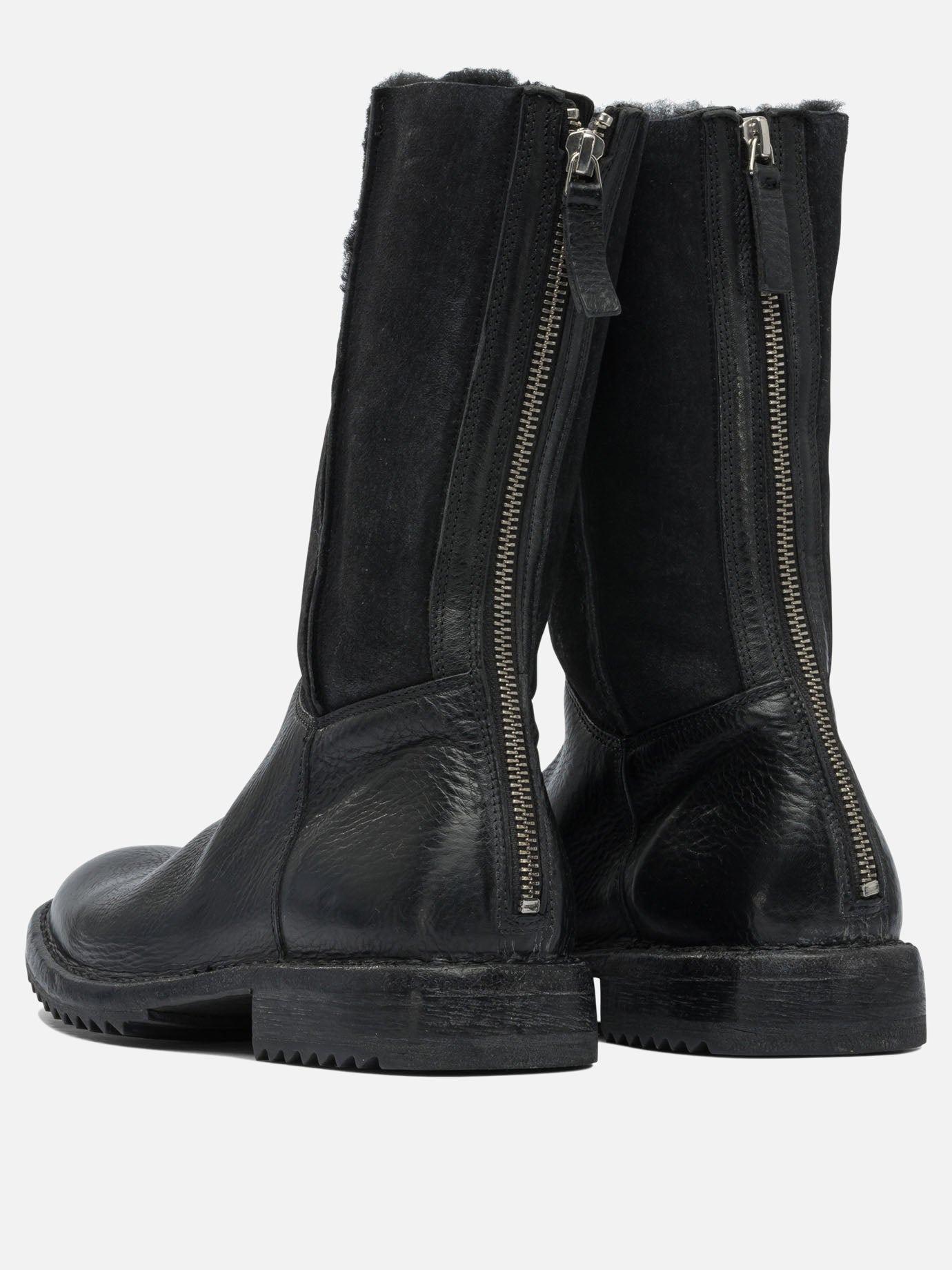 Zipped boots 100% leather - 100% rubber  Black - Moma Women | PDP | VIETTI Online Store | Zoom-Modal_4
