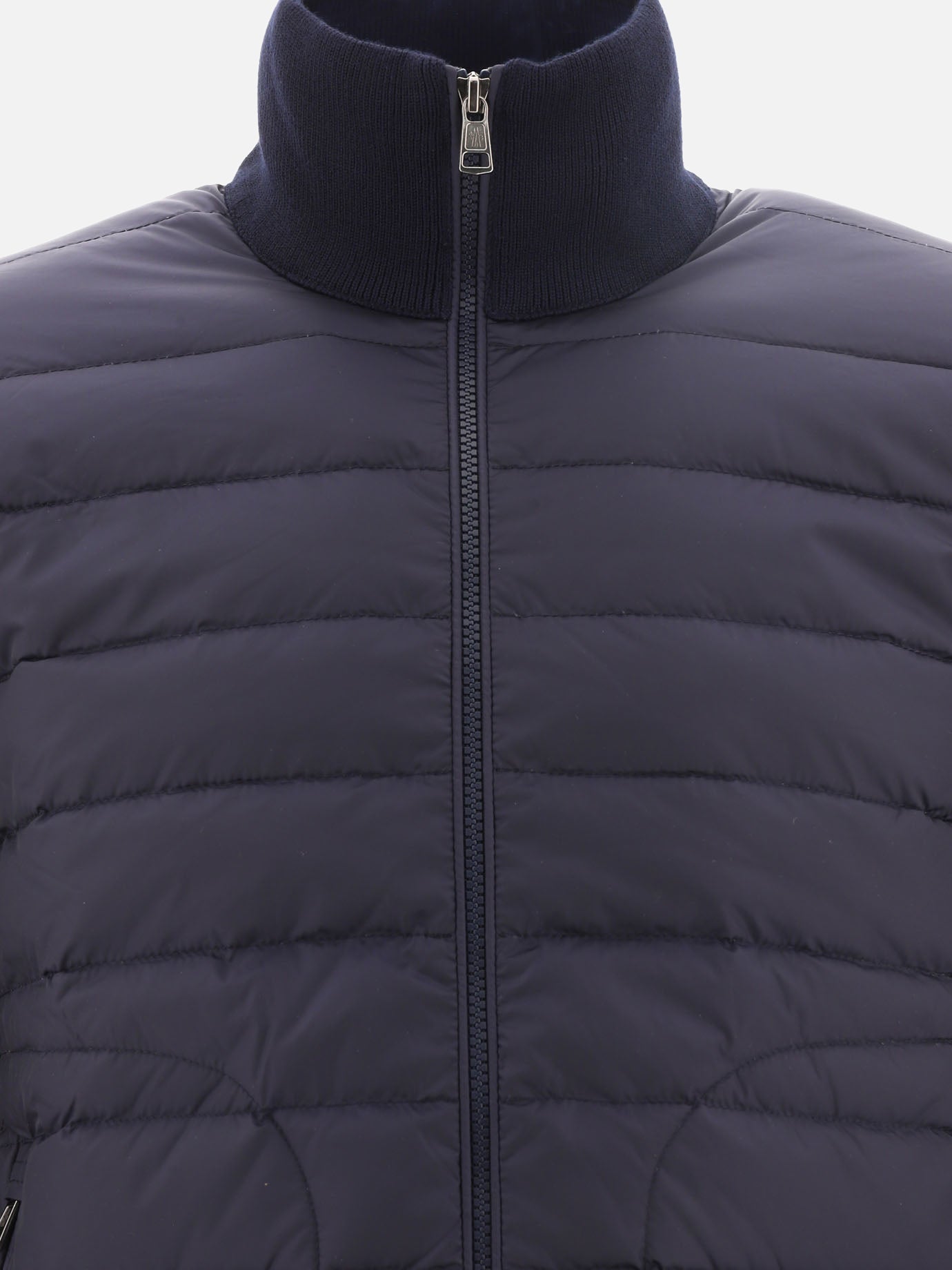 Down jackets Solid colour  Blue - Moncler Men | PDP | VIETTI Online Store | Zoom-Modal_3
