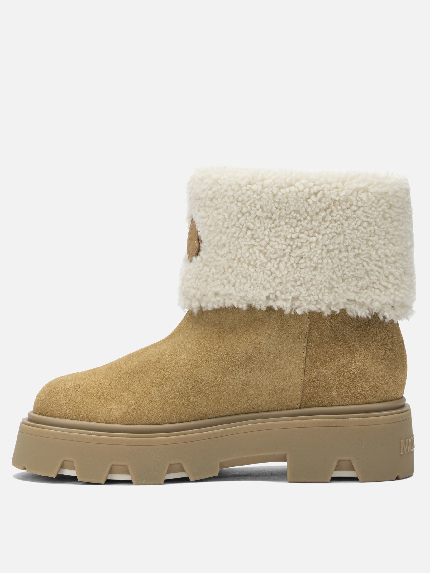 Pull-on boots 100% shearling - 100% rubber  Beige - Moncler Women | PDP | VIETTI Online Store | thumbnail_3