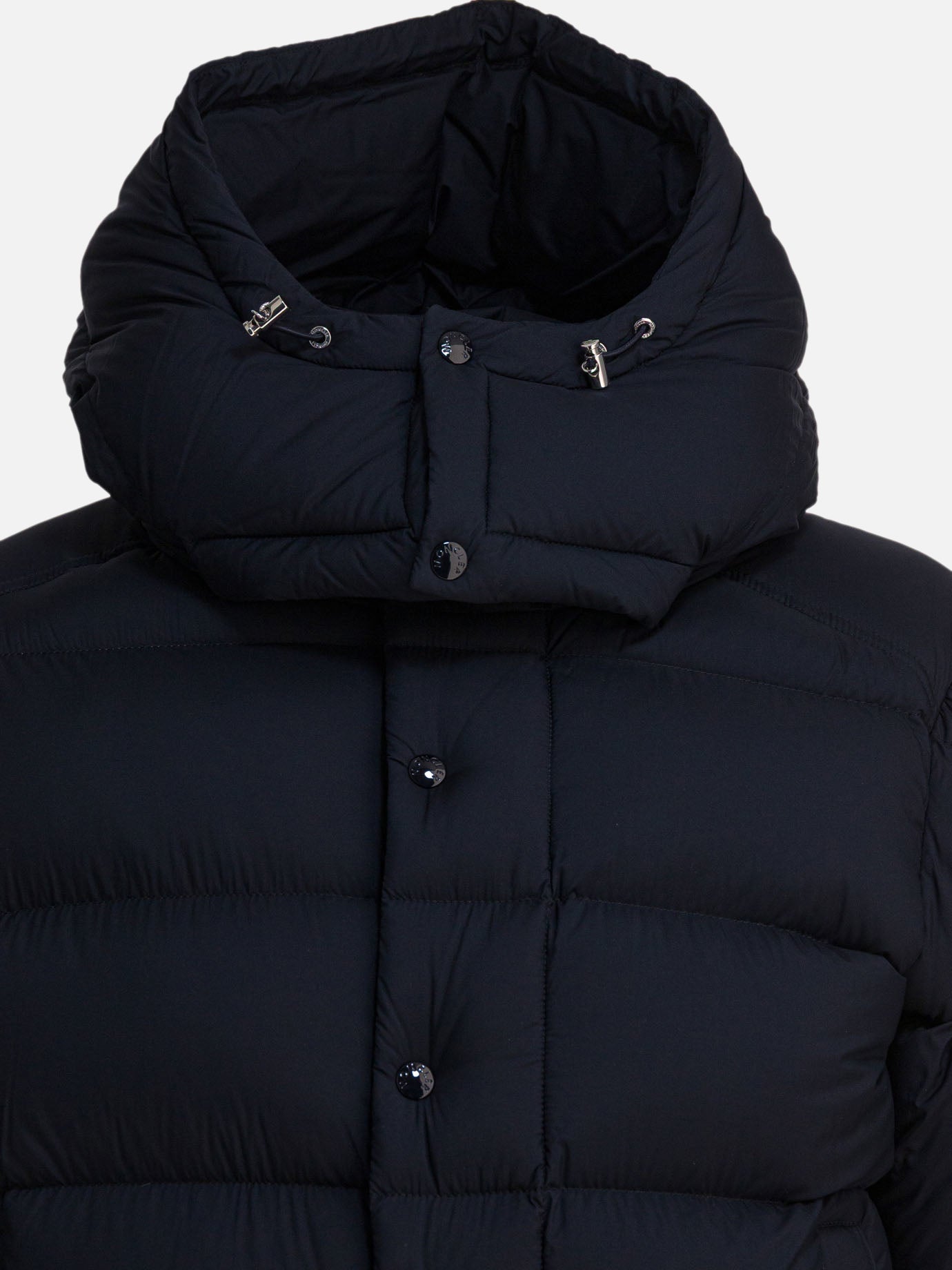 Down jackets Solid colour  Blue - Moncler Men | PDP | VIETTI Online Store | thumbnail_3